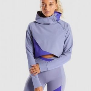 Gymshark asymmetrical cropped hoodie